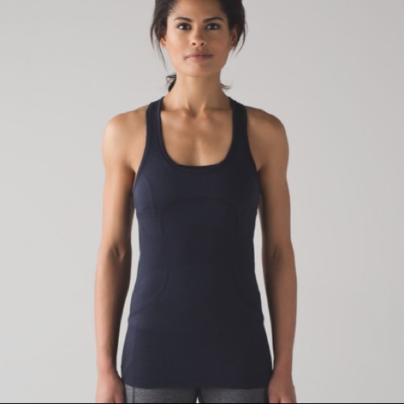 lululemon athletica Tops - Lululemon Swiftly Tech Racerback Tank Top Midnight Navy Size 6